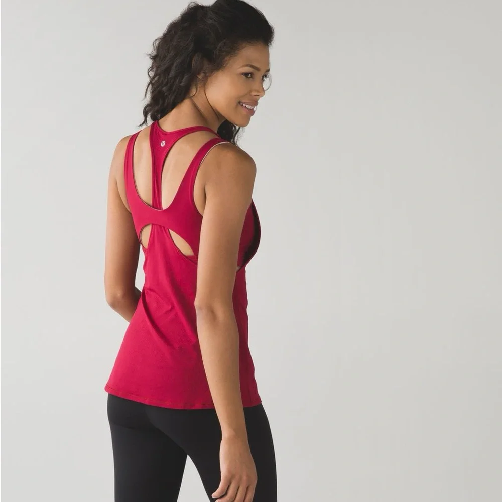 Lululemon All Sports Support Tank in Cranberry - Picture 1 of 4